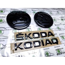 Черные эмблемы Monte Carlo Black Edition 4 шт. для Skoda Kodiaq (2016-2021)